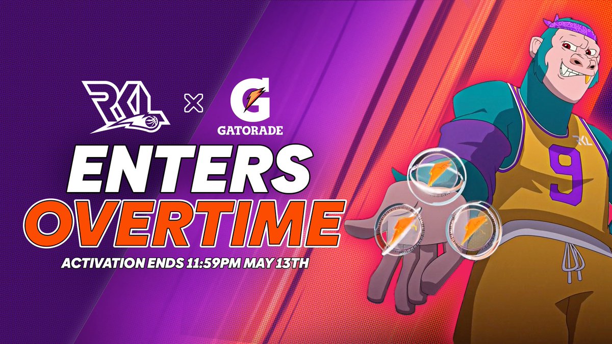 Gatorade & RKL Enter Overtime! ⚡ The G-machine's power has been extended, our activation will now end on Monday the 13th at 11:59pm PT. You've still got time to grab those G-coins & climb that leaderboard. #GatoradeRKL Play Now! 👇 rumblekongleague.com/gatorade