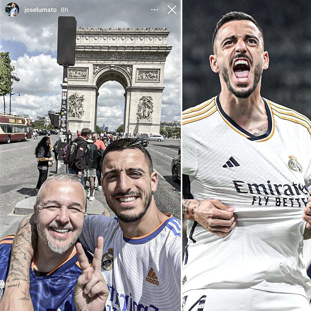 ESPNFC's tweet photo. In 2022, Joselu was in Paris supporting Real Madrid as a fan in the UCL final against Liverpool.

This season, he joined Real Madrid on loan from RCD Espanyol in Spain's second division and scored two goals in less than five minutes to send them through to the final.

Sports ❤️ https://t.co/FnVMmFbsjh
