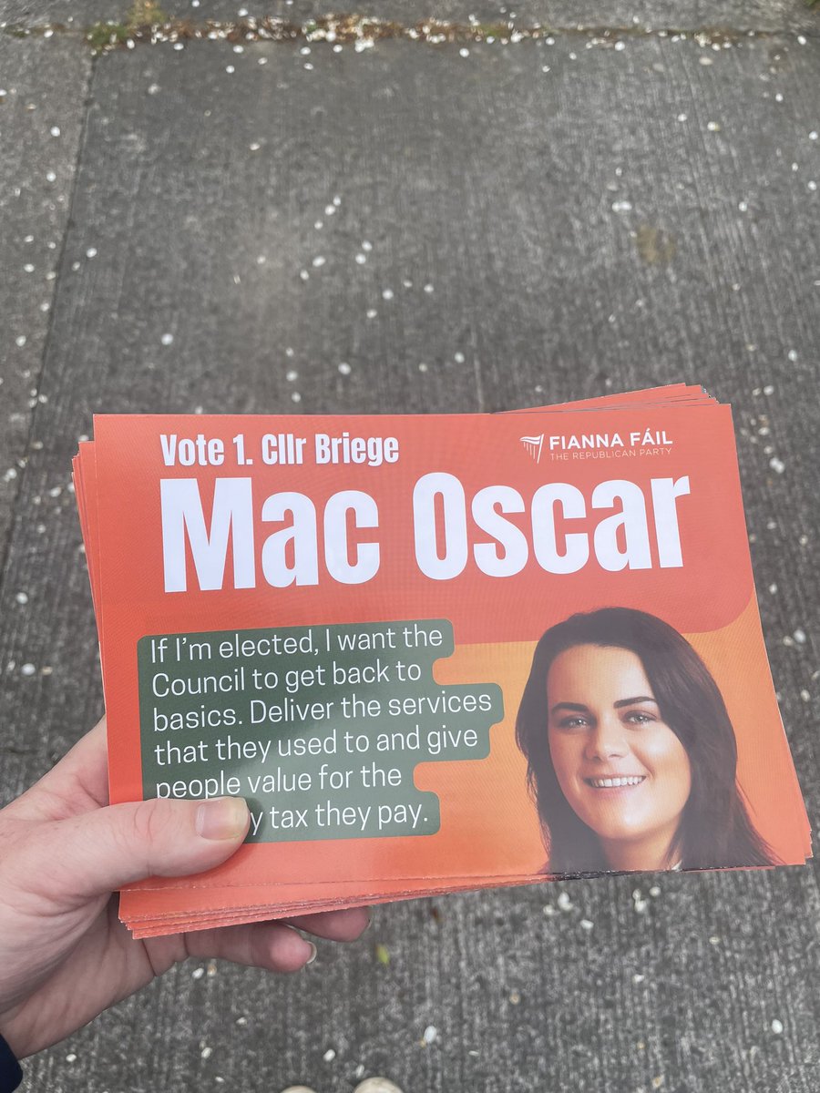 A really positive and engaging canvass with @BriegeMacOscar today in Finglas. A fantastic councillor and a great friend. #LE24 @fiannafailparty