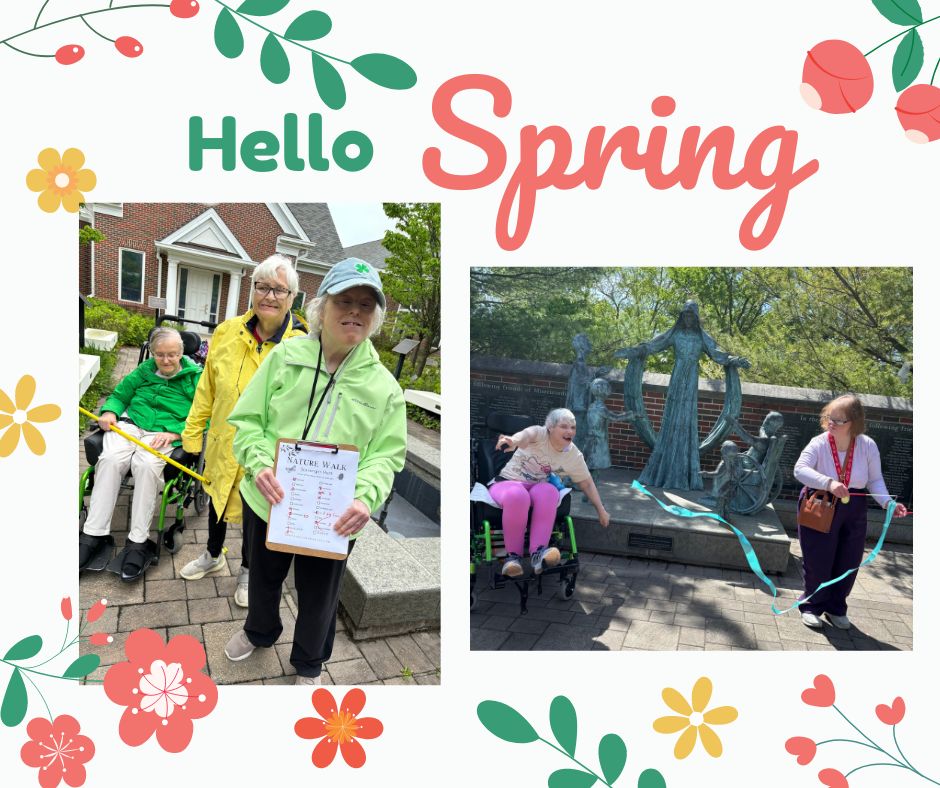 The residents from Quinlan were saying hello to Spring with an outdoor scavenger hunt as well as just plain enjoying the beautiful weather on Misericordia's campus! #MisericordiaStrong #MisericordiaCommunity