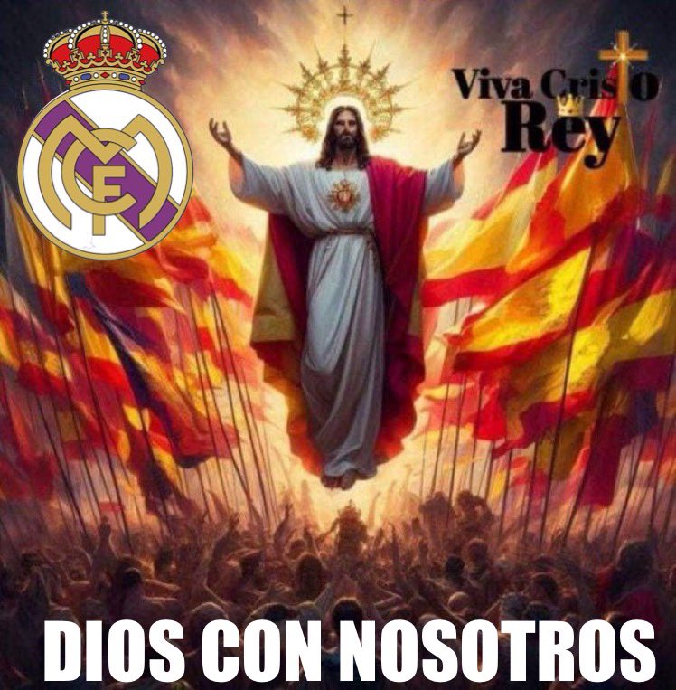 Dios es Español y 
socio del @realmadrid 

#RealMadrid 🇪🇸