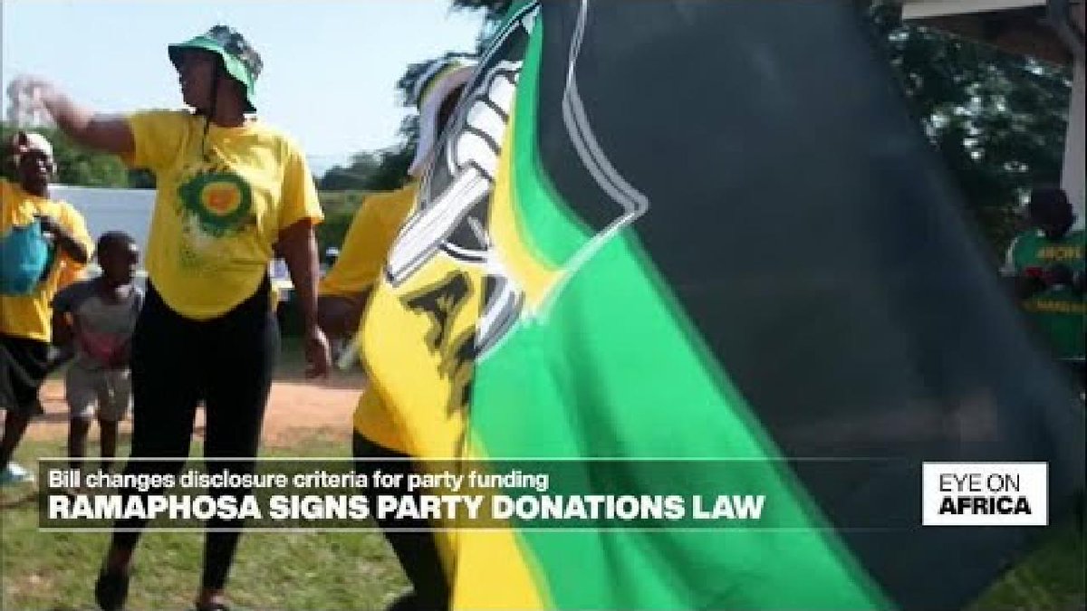 ▶️ South Africa's president signs a party funding bill into law f24.my/AJkg.x