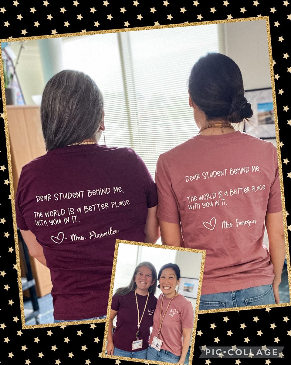 Loving my new shirt! Thank you, Ms. Etzweiler for this gift and I loved twinning with you today! #dearstudents #YOUmatter