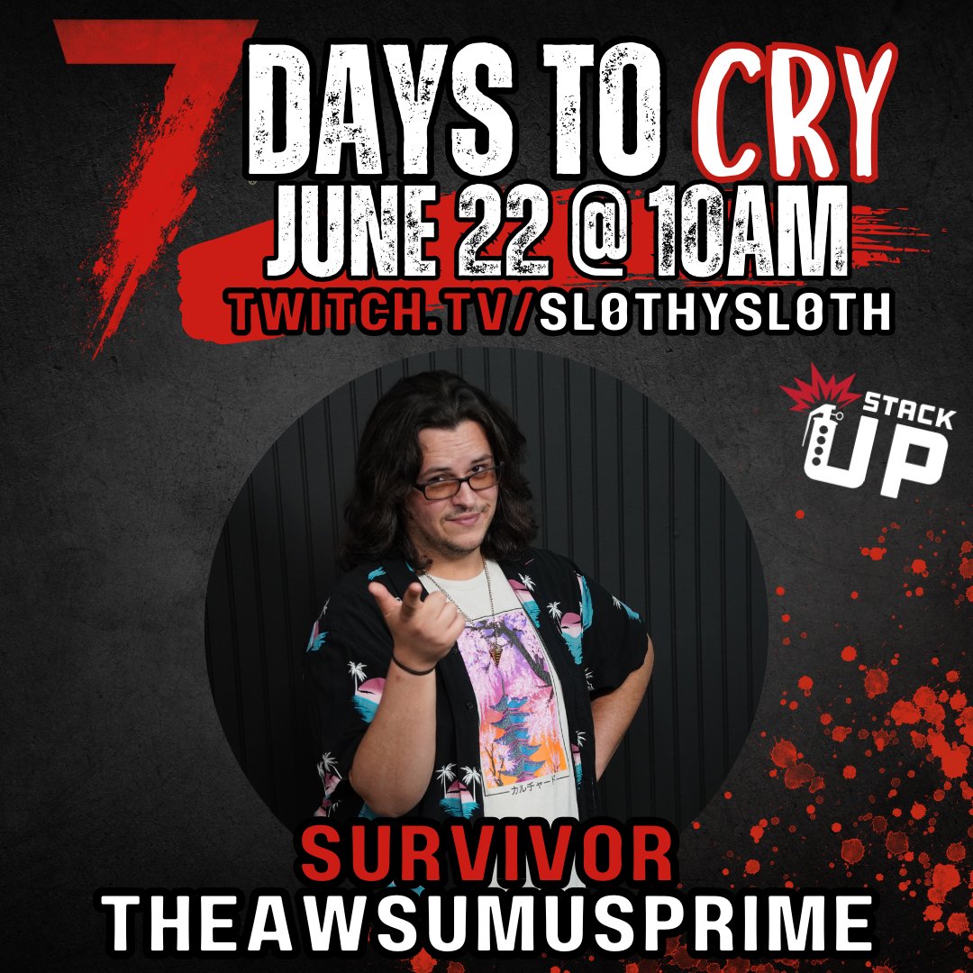 sl0thysl0thx's tweet image. Our first two survivors are ready for the action 😈 @RagdollStitches &amp;amp; @AwsumusPrime have agreed to be a part of the chaos on June 22nd! 

Do you think they'll make it out alive?? 🧟‍♀️🧟‍♂️