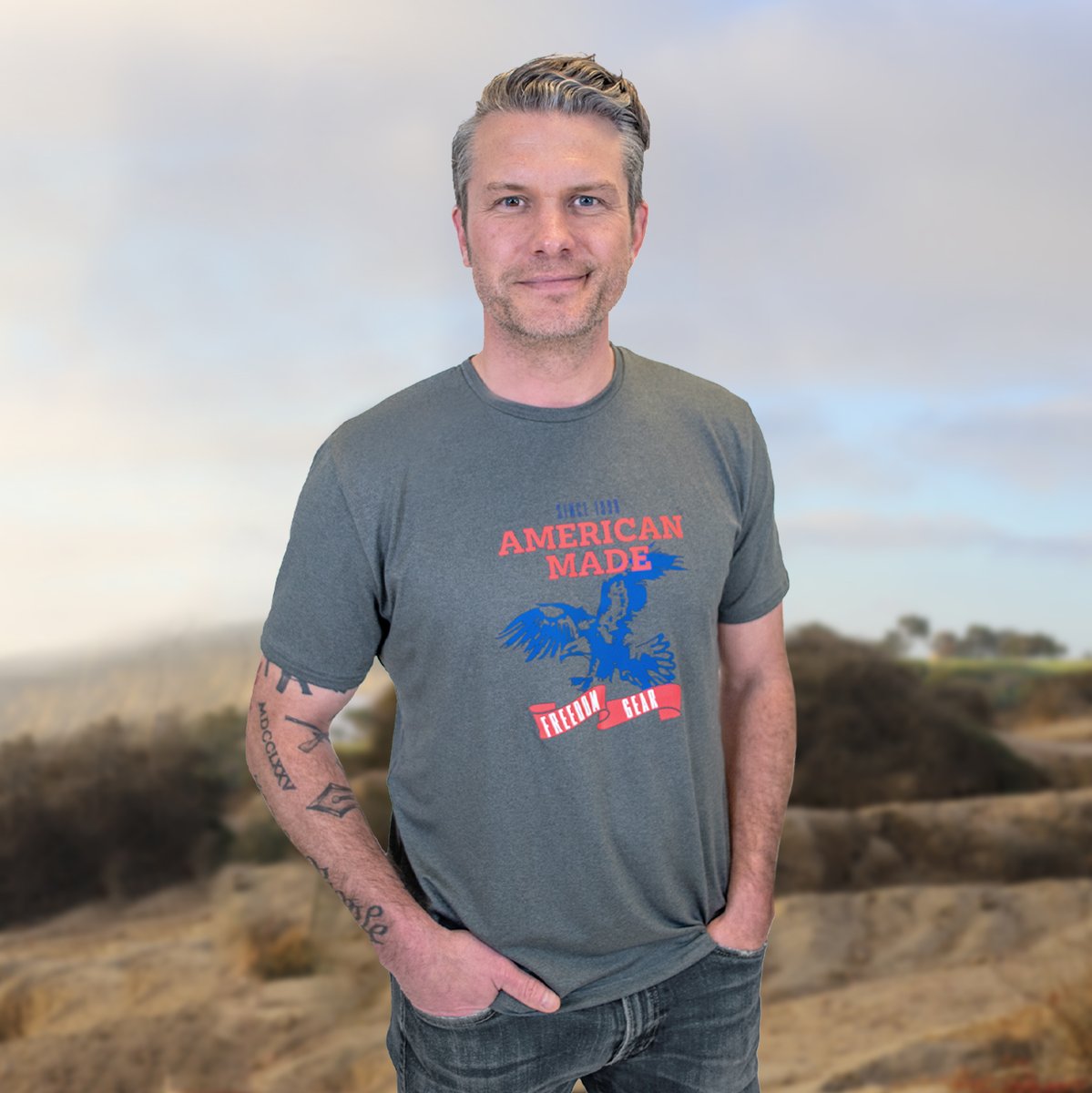 Double up on your American Made Freedom Gear all month long with our BOGO 1/2 off sale! Use code: FREEDOM at checkout. You can shop @PeteHegseth's favorite SoftTech tees at our shop or at the link in our bio! Proudly #MadeInAmerica Real People. Real Products.