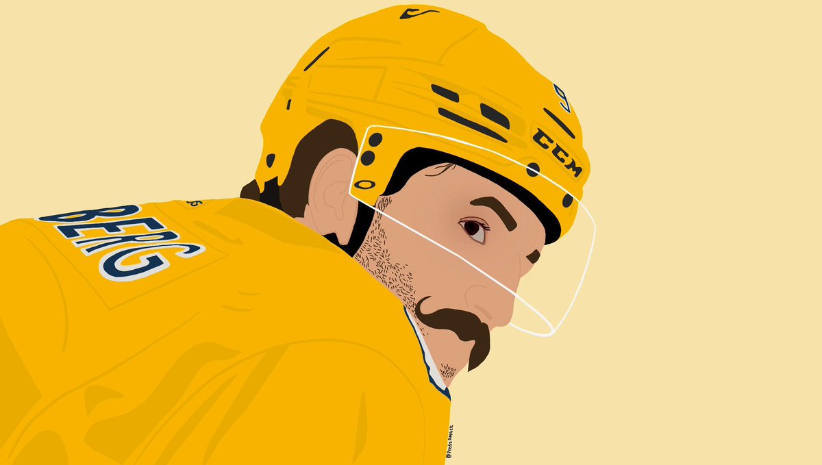 I present to y’all my Filip Forsberg drawing that took a lot longer to finish than I’ll admit #Preds