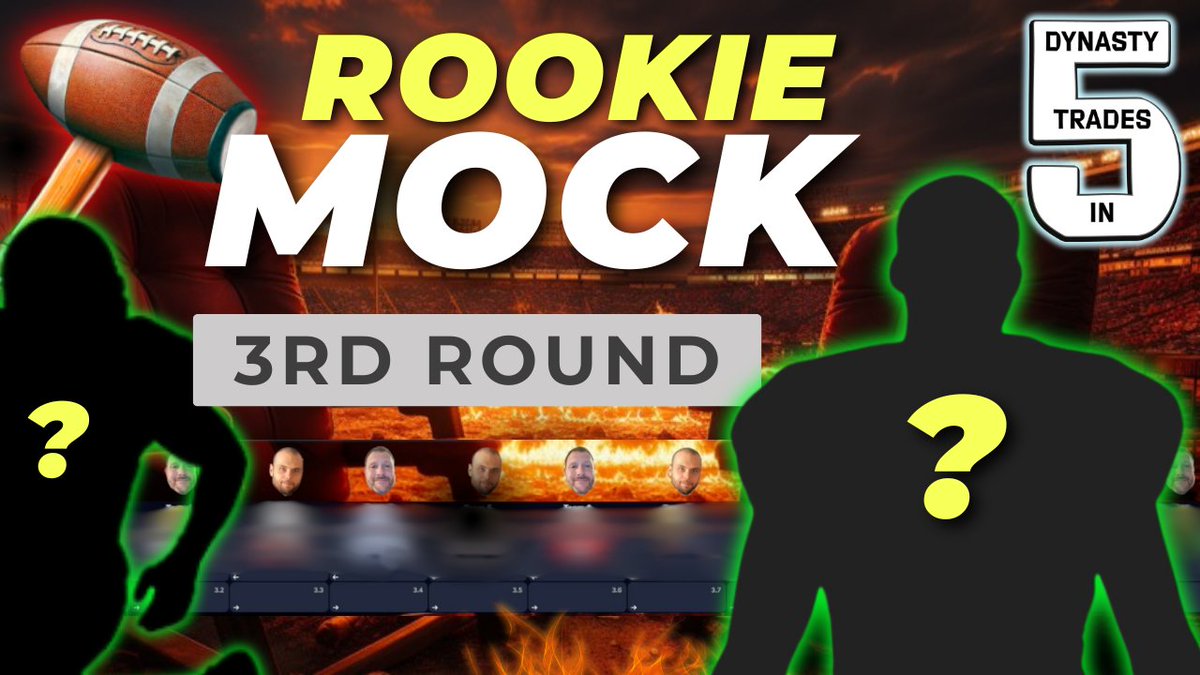 🚨NEW EPISODE!🚨 The 3RD ROUND of the Manic & Chill 2024 Rookie Mock! 😤 youtu.be/uuf8WUlJKjs LIVESTREAM TONIGHT @ 8:30PM EST with @DPandemic_Clay (🙋‍♂️) and Adam (@ATM4DChess) from @SouthHarmonFF! @ShaneIsTheWorst @CharlesChillFFB @DestinationDevy @MyFantasyLeague