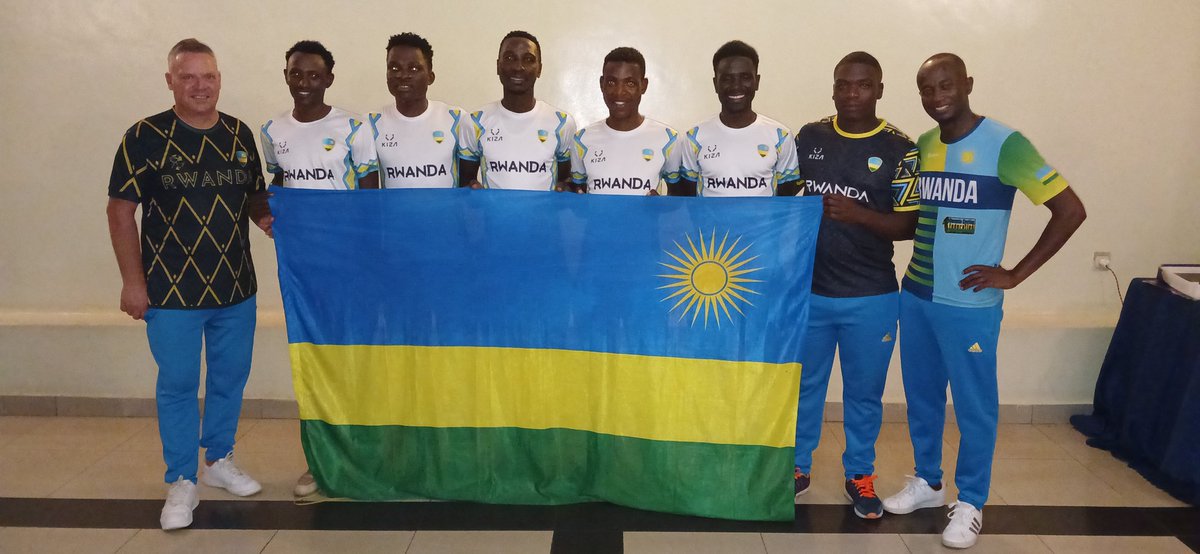 GRAND TOUR D'ALGERIE 2024 🔛 BON VOYAGE! FERWACY Secretary General @ArletteRuyonza handed over the 🇷🇼 flag to the national cycling team heading to Algers for Grand Tour Algerie Cycliste. #Rwanda #RwandaCycling #Algeria #Algerie #GTAC