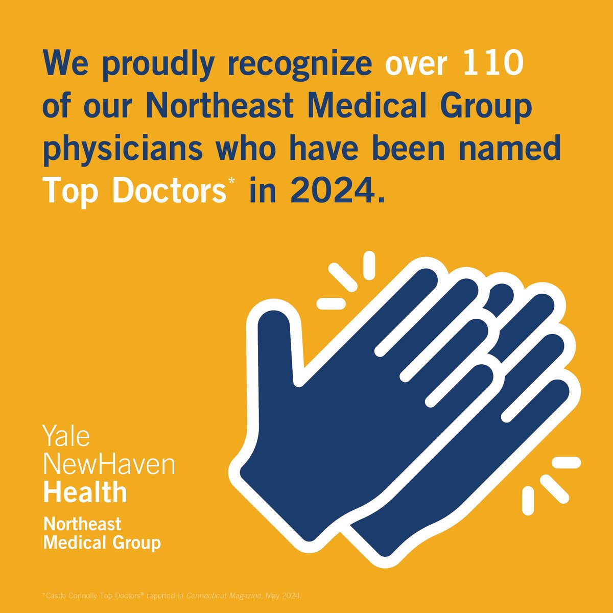 Northeast Medical Group proudly recognizes over 110 of its physicians who made Connecticut Magazine's Top Doctors list for 2024: ynhhs.org/news/more-than….