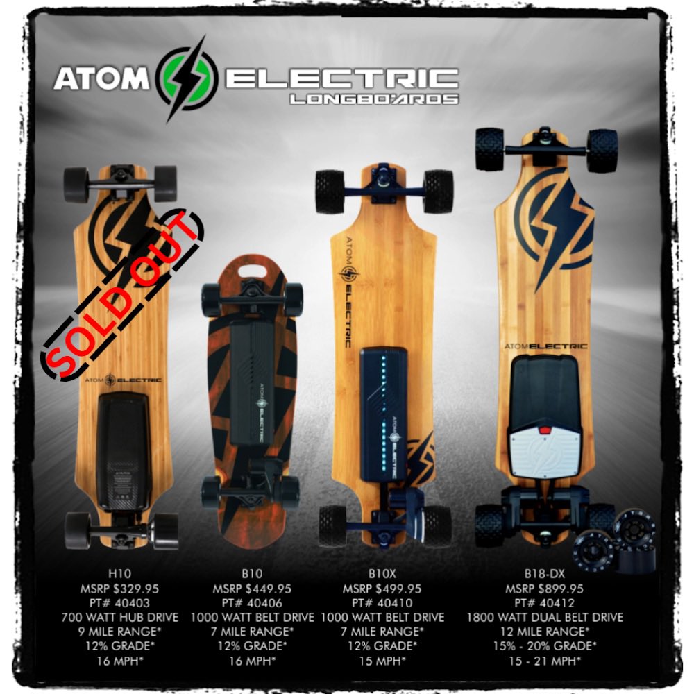 xPark Electric is proud to announce its partnership with ATOM Electric. We are now an authorized dealer for their company. Their products are a great addition to our catalog. Cheers to many good years!
What brand should we reach out too next?