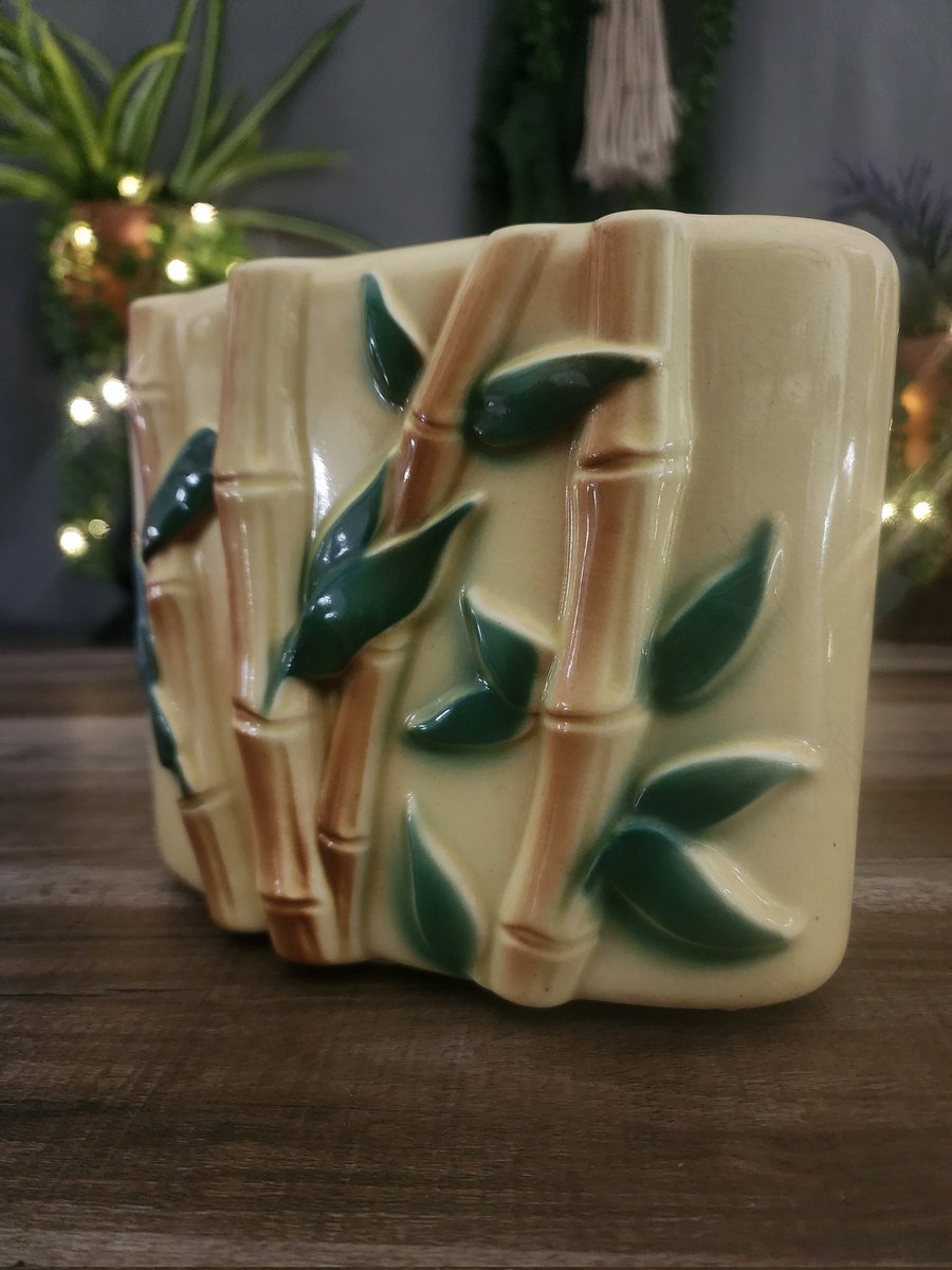 #PennyLaneTreasures #Ceramicplanter #vintageplanter #bambooplanter #Vintagedecor #Glazedceramics #Retrodecor #Ceramiccasting #Bohemiandecor
pennylanetreasures.etsy.com/listing/169839…