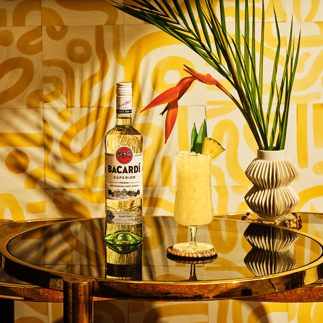 Why wait for summer when you can bring the beach to you? Enjoy a BACARDÍ #PinaColada: - 1 ½ parts #BACARDI Rum - 2 ¼ parts pineapple juice -½ part cream of coconut - ¼ part lime juice #DoWhatMovesYou