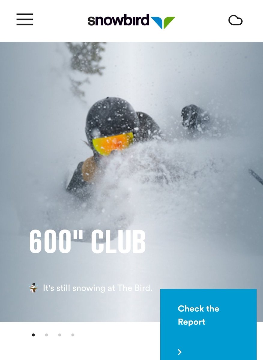 Brighton and Snowbird join the 600' club. #Utah