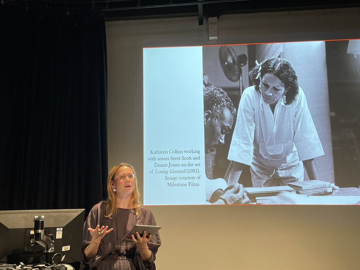 Thank you @alixbeeston for a wonderful talk on the fascinating Kathleen Collins, and brilliant reflections on archival methods, engagements, emotions and postures. #incomplete #femfilmhist