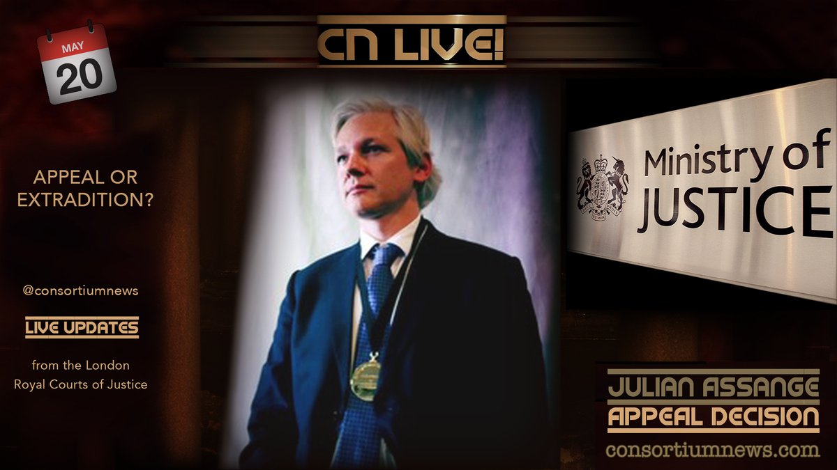 We'll be back in the Supreme Court in Canberra on May 14 for a decision on the sentencing of David McBride @MurdochCadell & then off to London's Royal Courts of Justice for the May 20 decision on #Assange's right to appeal extradition. #CNLive!