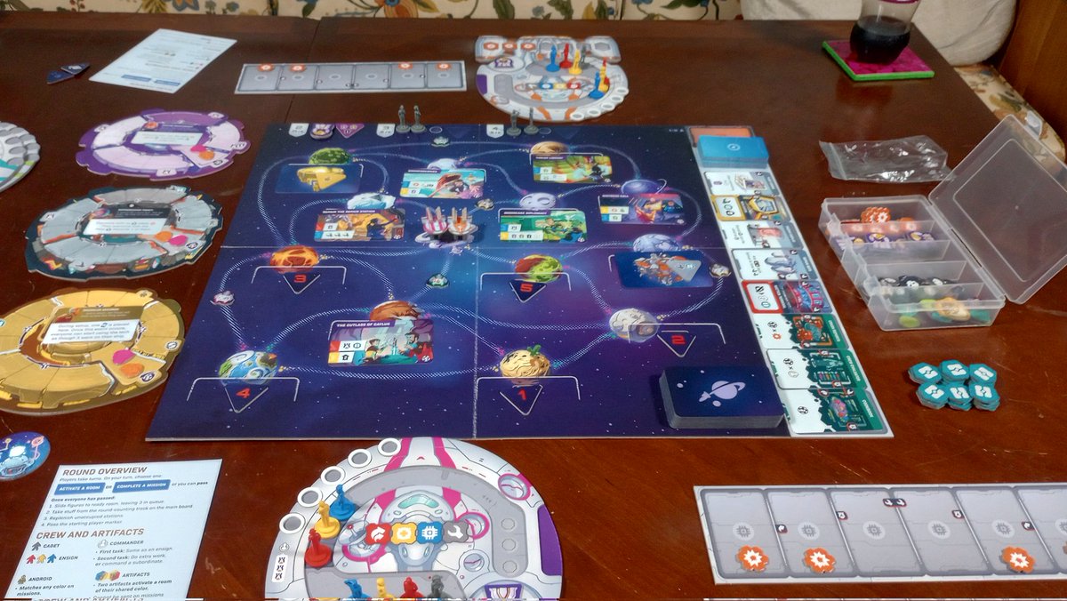 Teaching a friend Starship Captains from @czechgames this afternoon 🚀