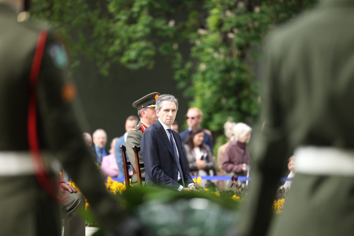 Honoured to attend the annual commemoration for the leaders of the 1916 Rising today in Arbour Hill. As Taoiseach, I want to thank the @defenceforces for all their work in organising today's ceremony.