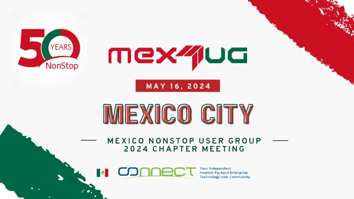 .@Connect_WW & @HPE_Compute, join us @MEXTUG on May 16 & learn how #HPE Shadowbase Solutions maximizes NonStop #DigitalResilience w/ #DataReplication, #DataIntegration, & #DataValidation & review the #HPE Digital Resilience Framework & #DataRecovery. tinyurl.com/4x8vsr23