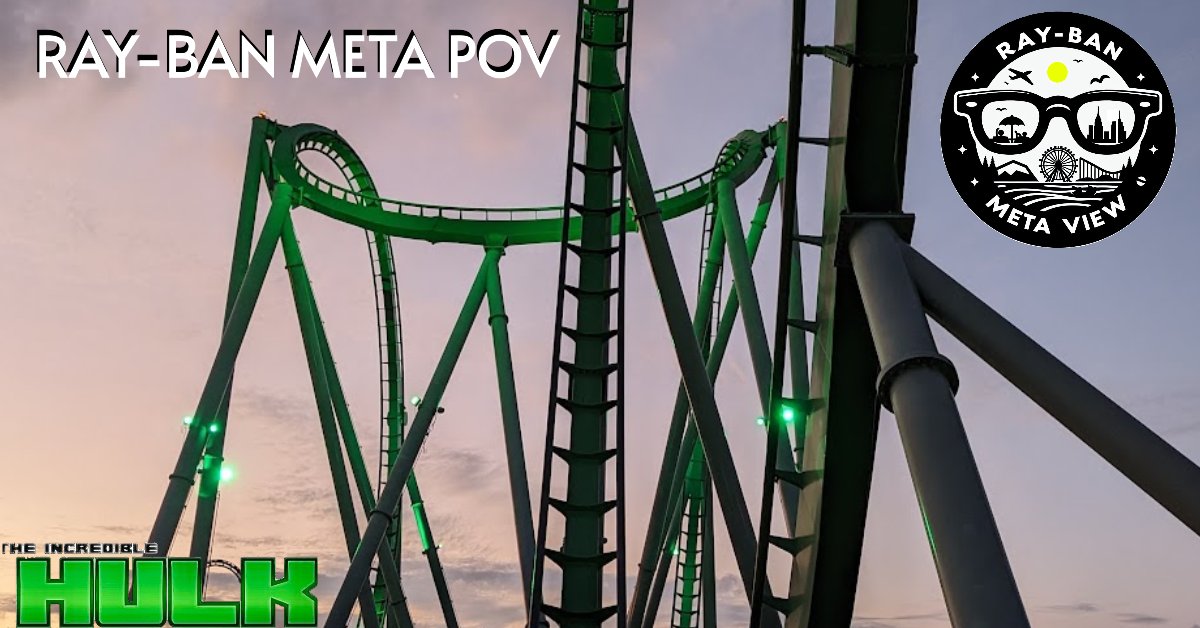 RayBanMetaView's tweet image. This isn't clickbait – it's real thrills! Excited that @ray_ban knows! 😎 👀

#TheIncredibleHulkCoaster #RayBanMeta 
x.com/ray_ban/status…