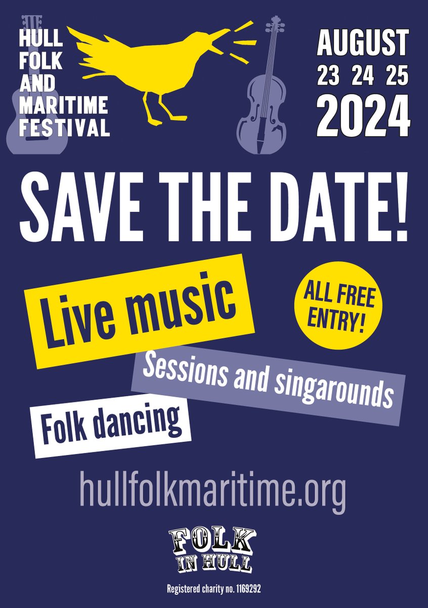 Save the date! The festival is BACK and will be on August 23, 24 and 25 this year