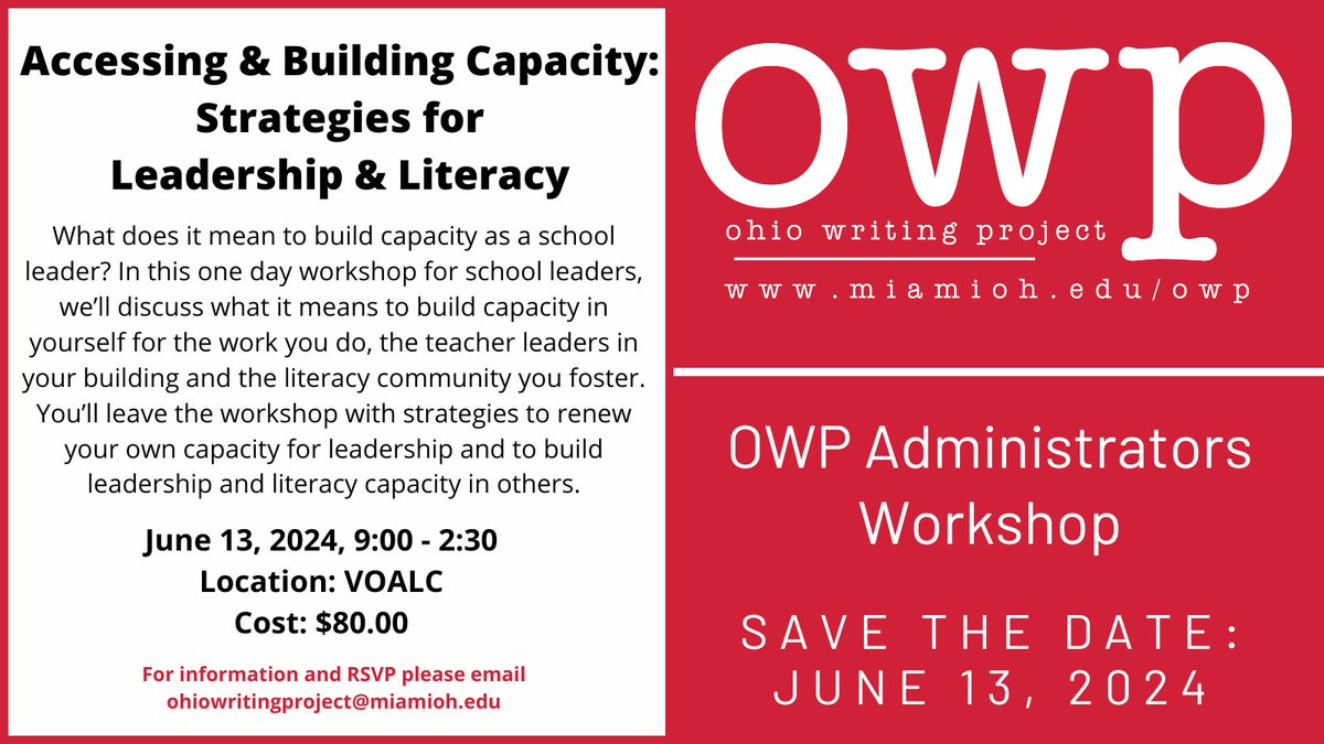 Would love to learn with you. Join us! @owpmu @BethRimer