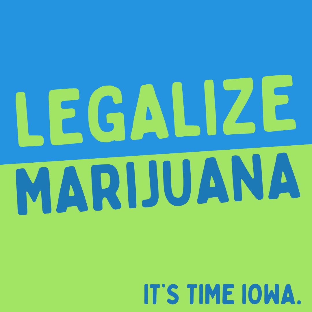 No Iowan should be in jail because of weed. Period. It’s time our lawmakers do something for good & decriminalize marijuana NOW. #Iowa