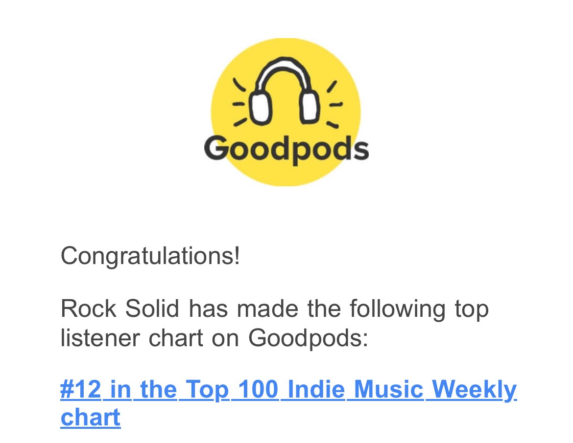 #12 Thanks ⁦@GoodpodsHQ⁩