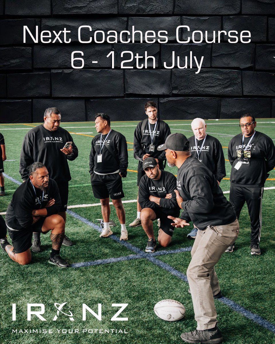A 7 day residential course focussed on the 1st XV environment and those coaching players aged 16-18 years.
Check it all out at iranz.co.nz