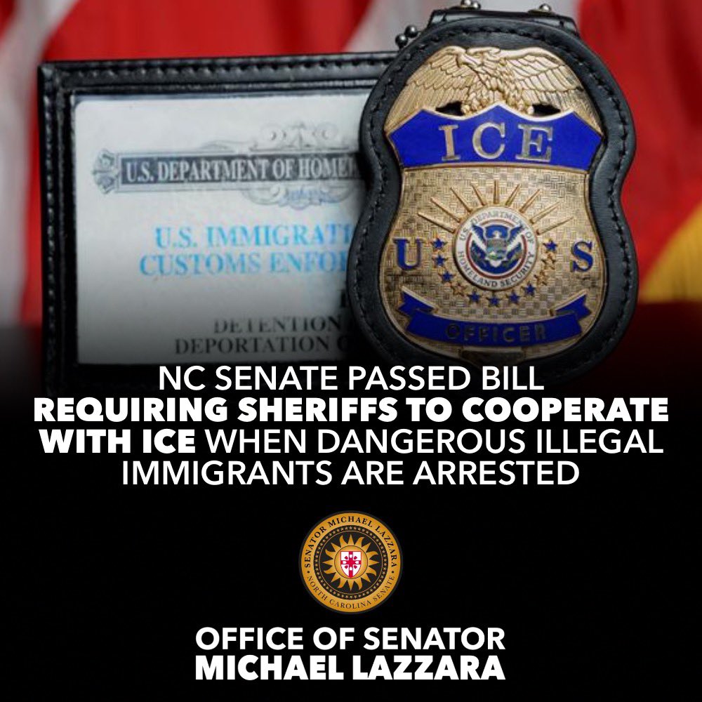 This is our response to Biden's reckless open border policies, which have flooded NC with drugs & crime. We're taking back control, ensuring sheriffs enforce the law and keep our streets safe. It’s high time we defend our communities from DC’s failure. #ncpol #ncga