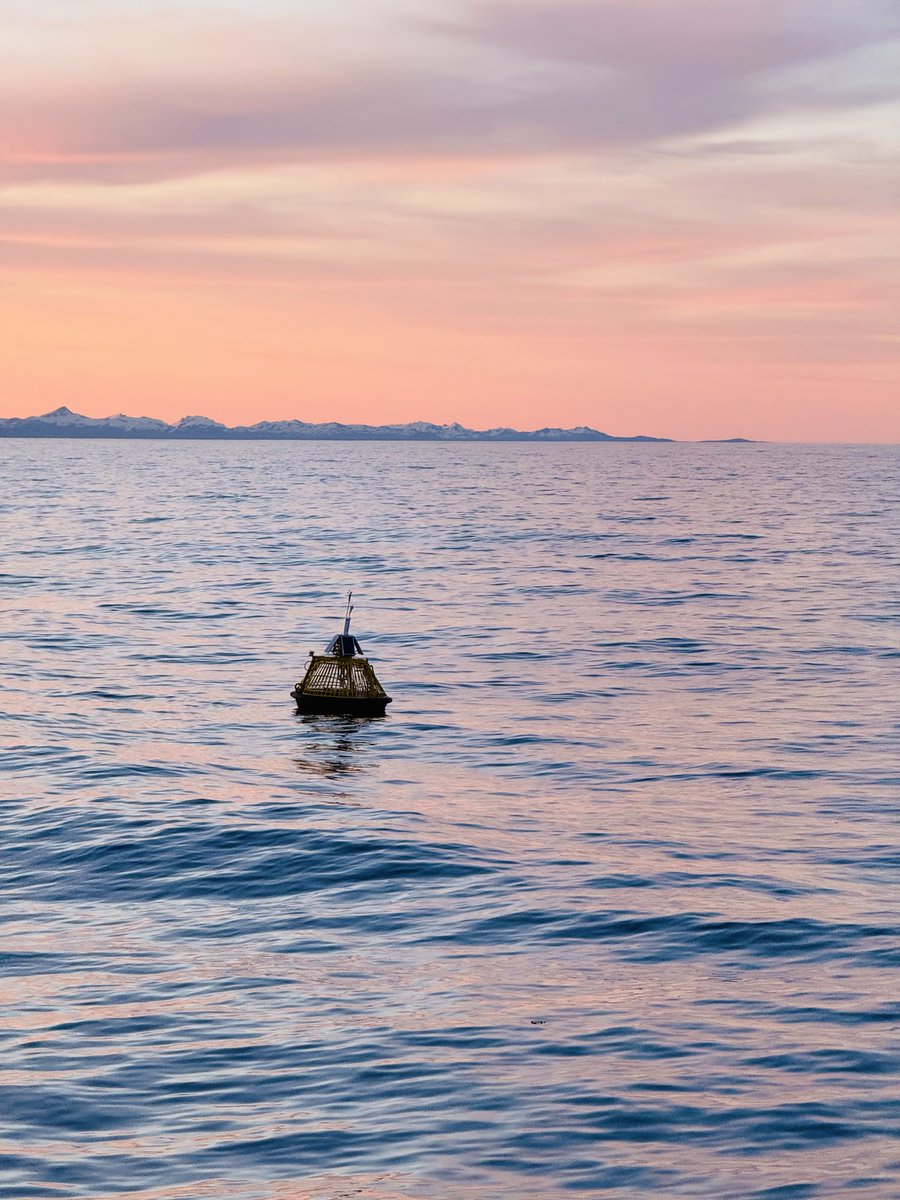 databuoycenter's tweet photo. And a view from their third stop at station 46084, 25NM SSW of Cape Edgecumbe, AK. Here’s to continued safe travels for the team! #NDBCAtSea https://t.co/mjQuTxSeua