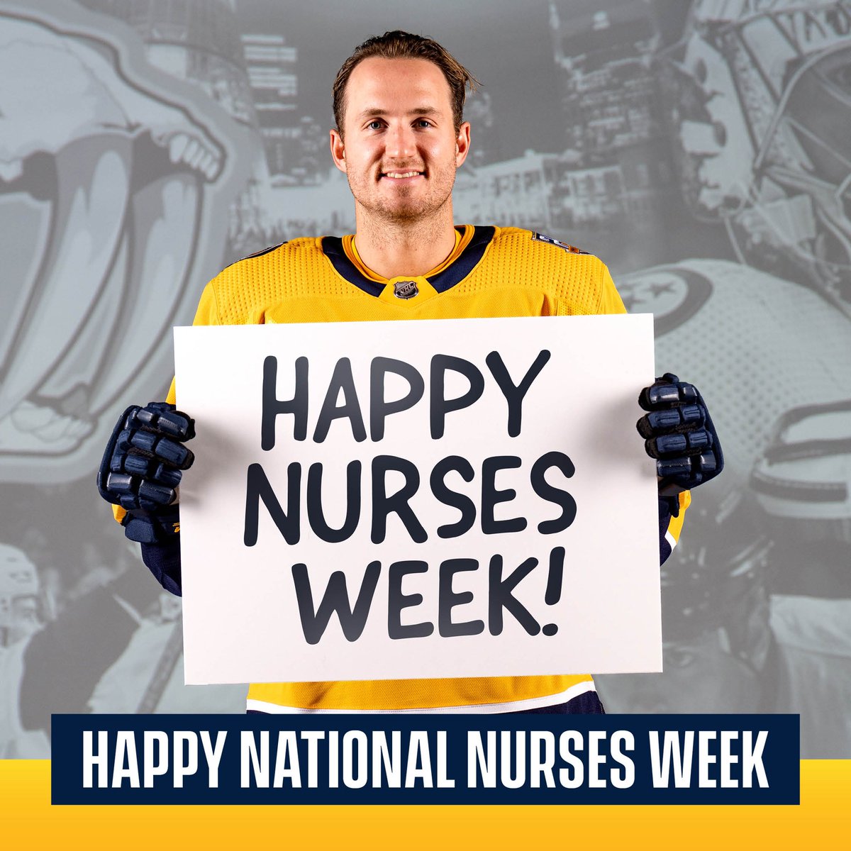 PredsFoundation's tweet image. It’s National Nurses Week, and we want to give a HUGE shoutout to SMASHVILLE’s nurses! Thank you for all you do! We appreciate you! 

Tag a nurse below to show them your thanks!