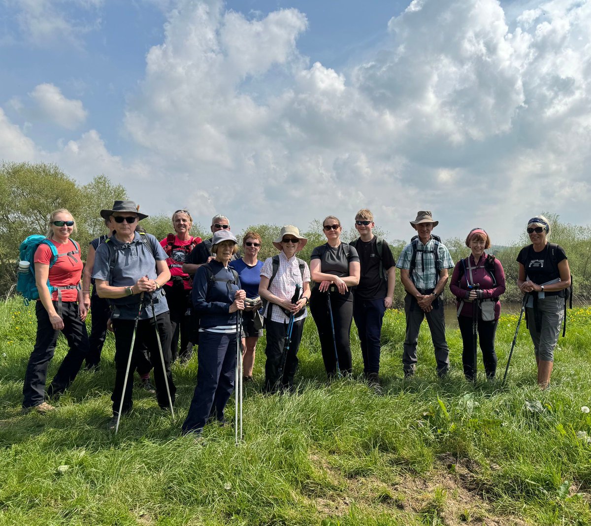 A lovely walk by the river heading towards Cressage with our fab leader Sally who always reminds us to be mindful and take note of the sounds, sights and smells of our surroundings.