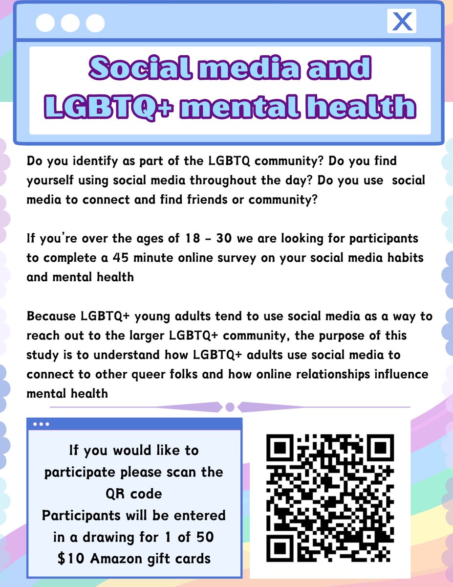 R_Amaranta's tweet image. Recruitment round 2! 
Please share if you can ♡
#research #paidstudy #lgbtq #psychology