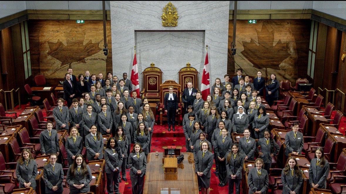 Tis the Season. The guides are ready for many tours of the Senate and Parliament Hill.