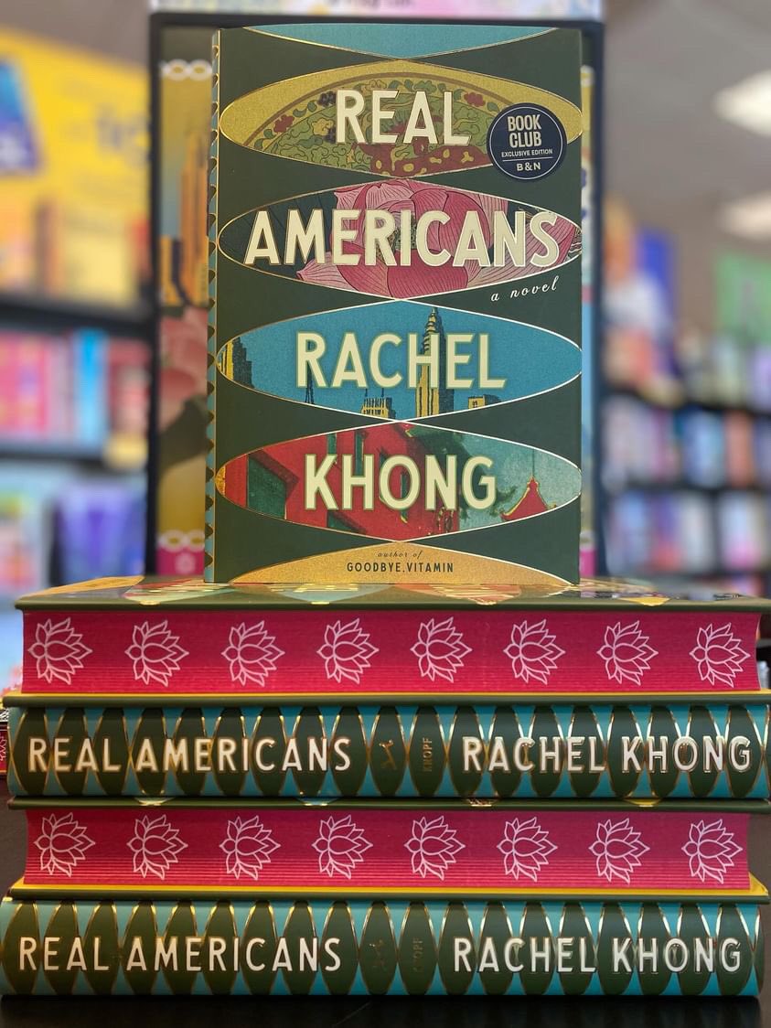 Our May Bookclub is Real Americans by Rachel Khong! Our exclusive BN edition had stenciled edges. A book about family, identity and fate. 
#bnbookclub #bn #bnmonthlypicks #fiction