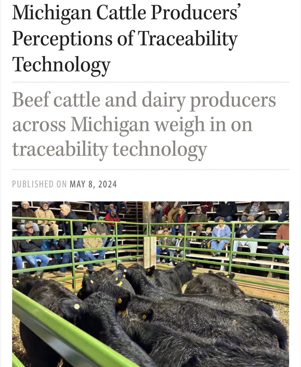 Currently, six of the eight top beef exporting countries – Brazil, Australia, Argentina, New Zealand, Canada and Uruguay have national beef #traceability requirements, while only two, the U.S. and India, do not. morningagclips.com/michigan-cattl…