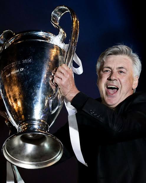 🚨🚨| Carlo Ancelotti is the 𝐅𝐈𝐑𝐒𝐓 manager in the Champions League history to reach 𝐒𝐈𝐗 finals; and he’s only lost one of them. 😳🏆