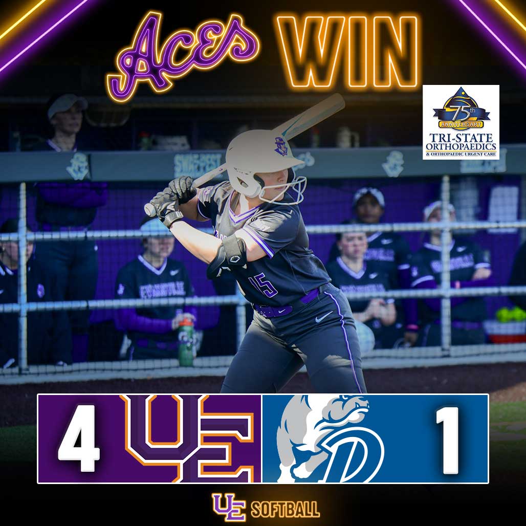 Aces win! For the first time since 2013, the Aces earn a win at the MVC Championship and advance to Thursday's second round to face UNI. 🥎 #ForTheAces