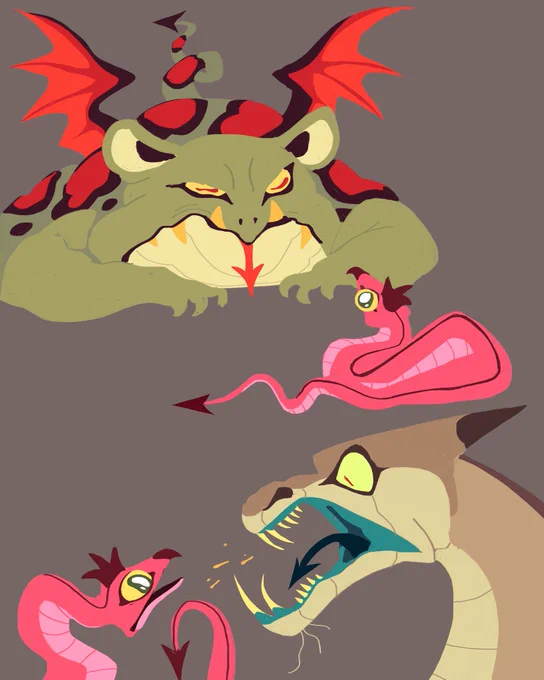 Chuck's ma and pa. They weren't the nicest of dragons.