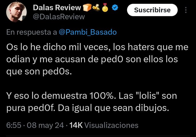 "p-pero se proyectan jeiters payasos tipejos escoria  😭😭😭 dalas no es pedo "