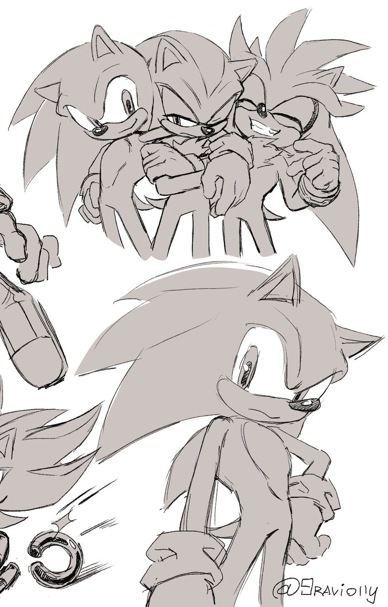 Trying to get back to drawing after a long hiatus, but the energy is still lacking 
#SonicTheHedgehog 
#ShadowTheHedgehog 
#SilverTheHedgehog