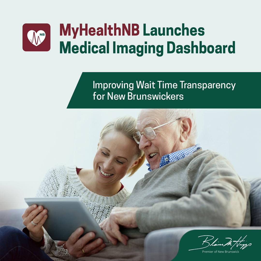 We are pleased to announce that New Brunswickers now have more health information at their fingertips. MyHealthNB has added a dashboard of estimated wait times for various non-urgent medical imaging tests, enabling patients to ask their physician for referrals to locations with…