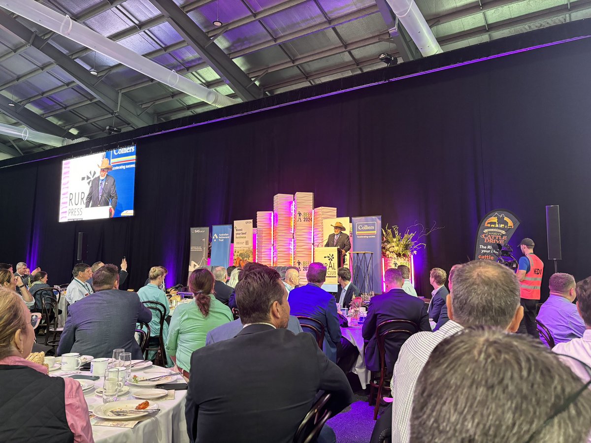 @BeefUSA president Mark Eisele presenting to the @RuralPressClub breakfast @BeefAustralia 
It’s crucial that we collaborate better internationally on key issues affecting our collective industries #beef24