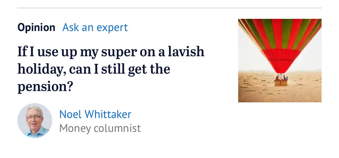 If you spend all your super in retirement you can get the pension, if you meet the eligibility criteria. Many retirees without homeownership would be wise to use their super to buy a house upon age-eligibility. Let that sink in. Housing affordability will obliterate govt $.