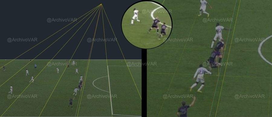 LigActu's tweet photo. ❌ Il n'y avait pas de position de hors-jeu sur le "but" annulé au Bayern Munich en fin de match

👉 L'erreur de l'arbitre qui a sifflé hors-jeu en interrompant l'action empêche cependant toute révision du but par le VAR

🗞️ @ArchivoVAR https://t.co/E0WnrL3tOr