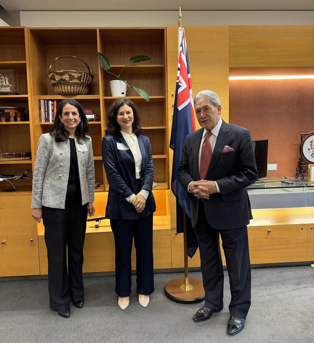 The Foreign Minister met this morning with Juliet Moses & Shoshana Maasland of the NZ Jewish Council. They discussed: -concerns over the rise of anti-semitic incidents in New Zealand -the International Holocaust Remembrance Alliance; and -the situation in the Middle East.