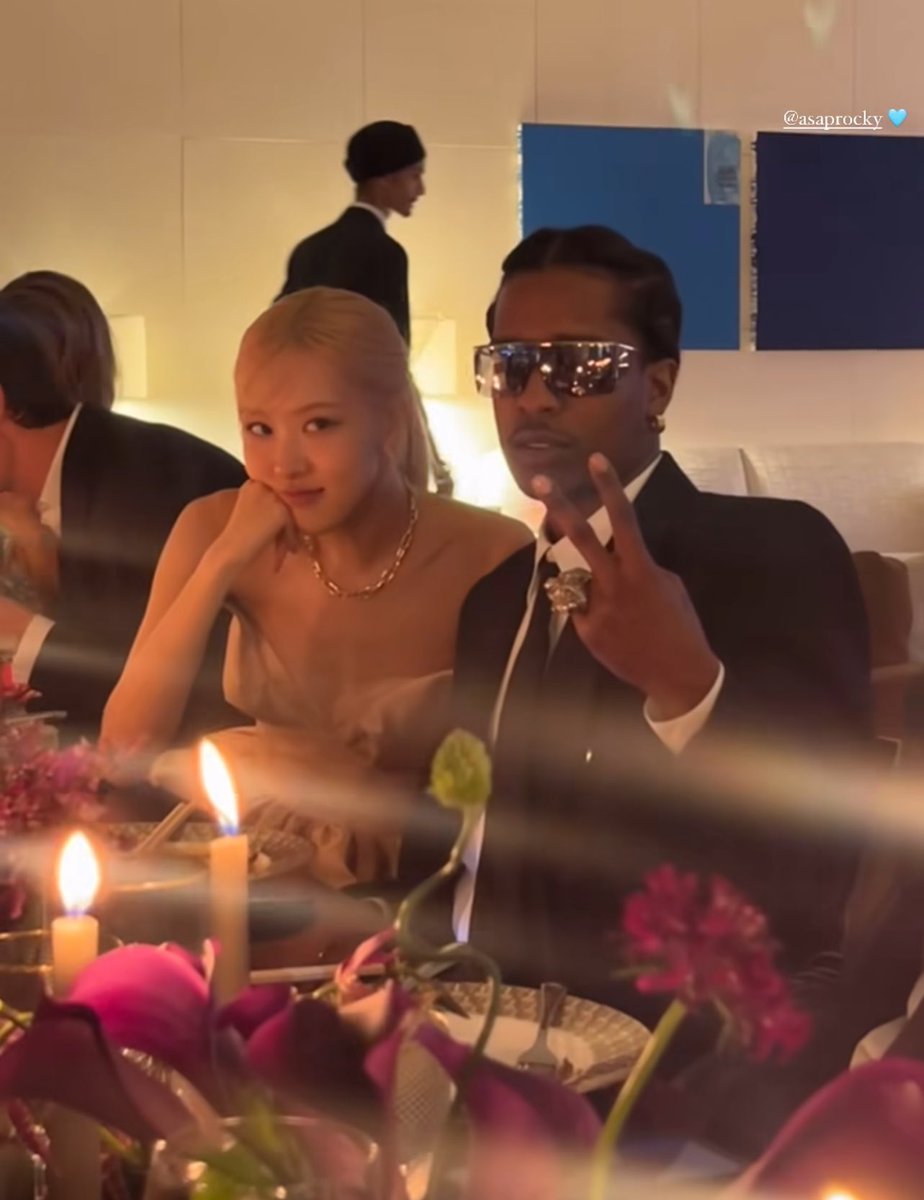 BLACKPINK's Rosé and A$AP Rocky in newly shared photo together.