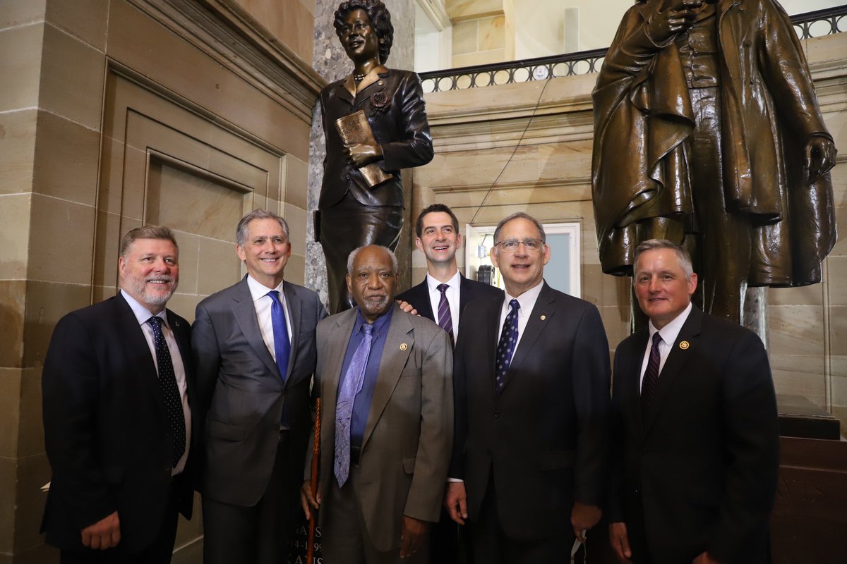Today was a proud day to be an Arkansan as we unveiled a statue of one of our finest, Daisy Lee Gatson Bates, in the sacred halls of the U.S. Capitol. May this statue always symbolize the justice that Mrs. Bates sought.