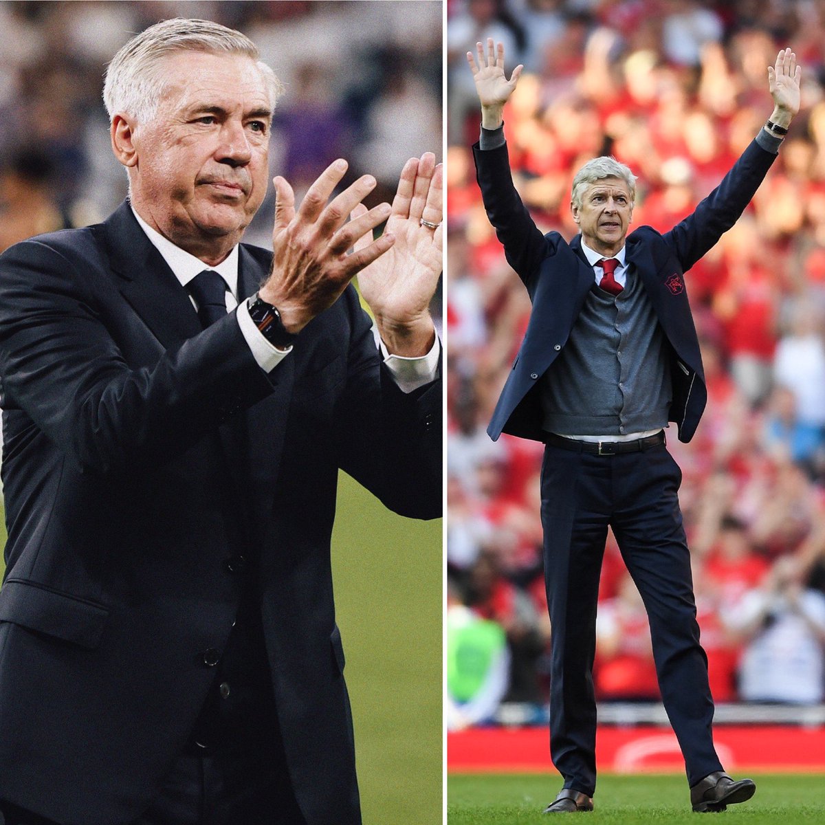 Safe to say Carlos Ancelotti is a better coach than Arséne Wenger??👀 Do you agree?🤔