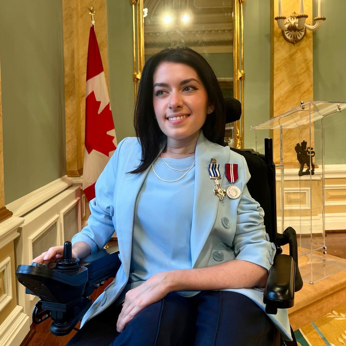 Today I received a Meritorious Service Decoration M.S.C. 🏅

I am so honoured to be recognized by Canada for my contributions to the country in advancing accessibility and disability rights.
